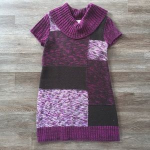 Style & Co. Cowl Neck Short Sleeve Sweater Dress